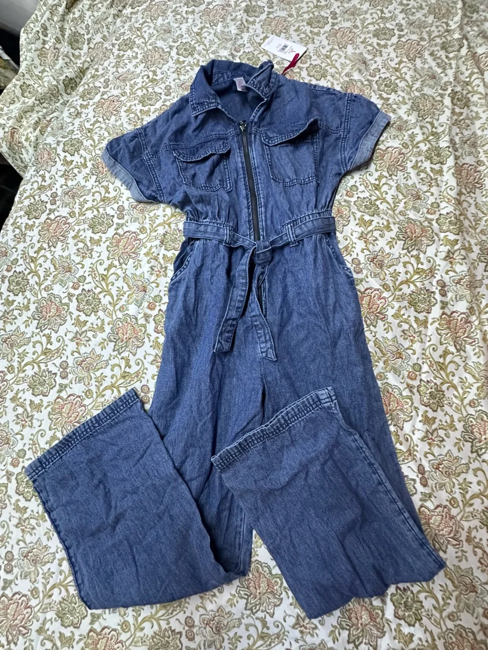 Justice Blue Denim One-Piece Bodysuit